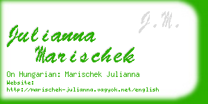 julianna marischek business card